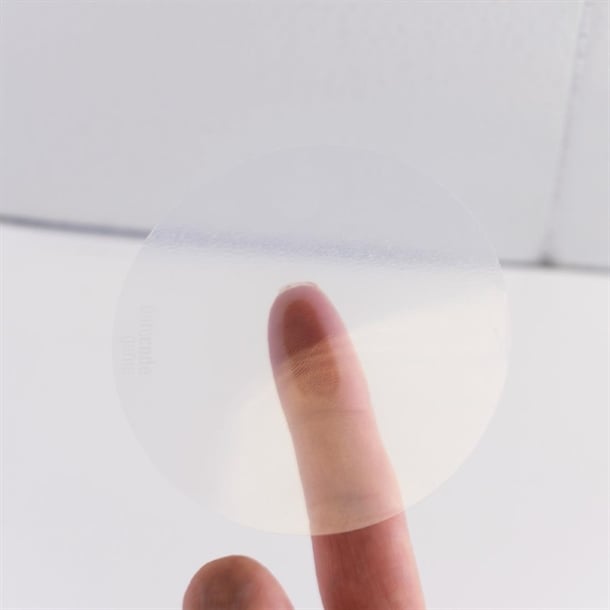 DateCodeGenie 75mm Circle Clear Blank Permanent Labels (2x 500 Rolls Pack) hw539