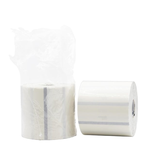 DateCodeGenie 75mm Circle Clear Blank Permanent Labels (2x 500 Rolls Pack) hw539