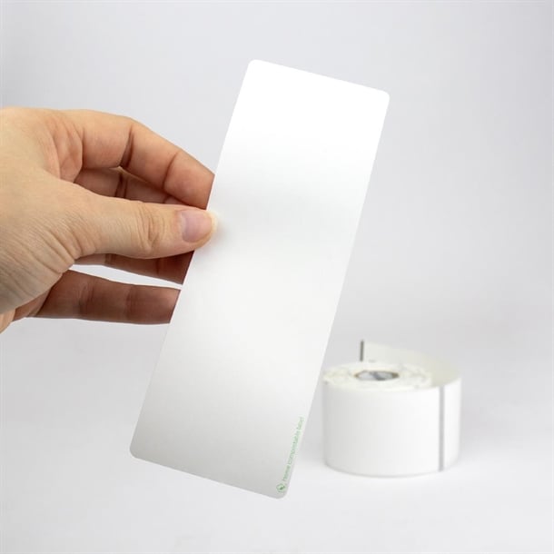 DateCodeGenie Compostable Permanent Labels 50x150mm (2x 165 Rolls Pack) hw540