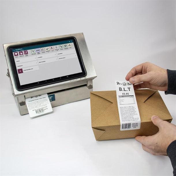 DateCodeGenie Compostable Permanent Labels 50x150mm (2x 165 Rolls Pack) hw540