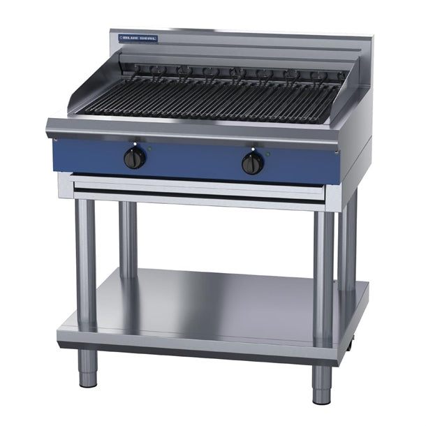 Blue Seal 900mm Electric Chargrill with Leg Stand UKE596D-L hw617