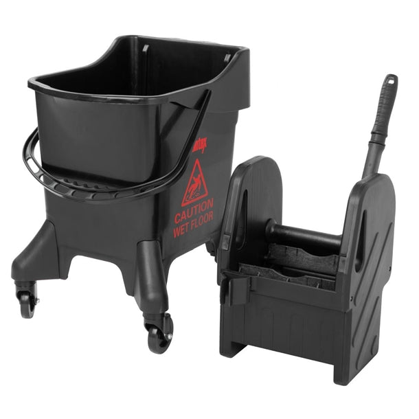 Jantex 20Ltr Tall Mop Bucket and Wringer Red Print hw636