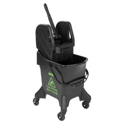 Jantex 20Ltr Tall Mop Bucket and Wringer Green Print hw637