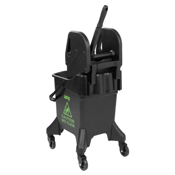 Jantex 20Ltr Tall Mop Bucket and Wringer Green Print hw637