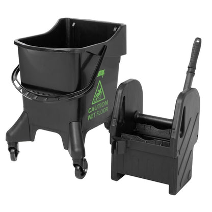 Jantex 20Ltr Tall Mop Bucket and Wringer Green Print hw637