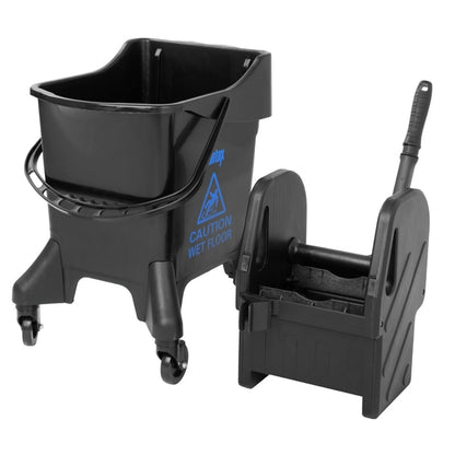 Jantex 20Ltr Tall Mop Bucket and Wringer Blue Print hw639