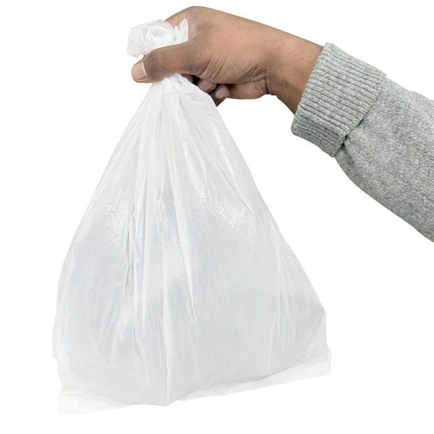 Jantex Light Duty Bin Bags White 10Ltr (200 Pack) hw691