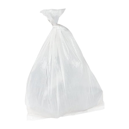 Jantex Medium Duty Bin Bags White 50Ltr (200 Pack) hw693