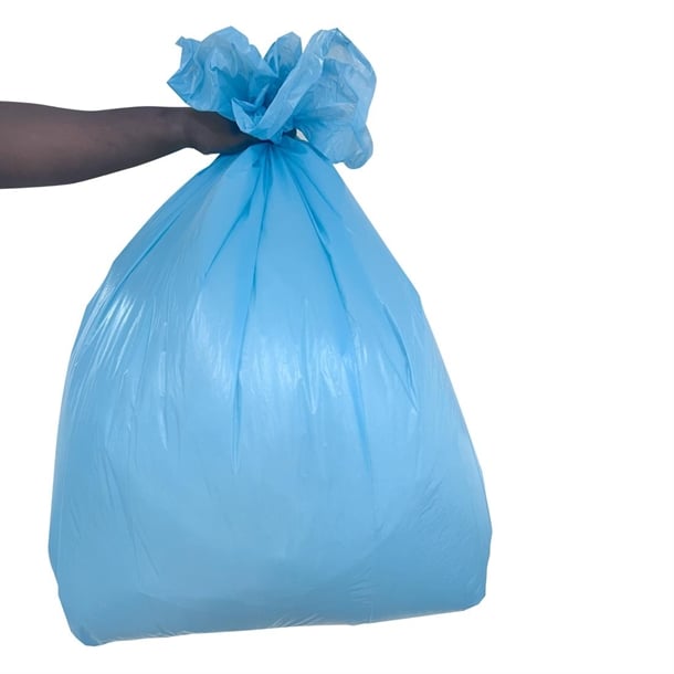 Jantex Medium Duty Bin Bags Blue 80Ltr (200 Pack) hw696