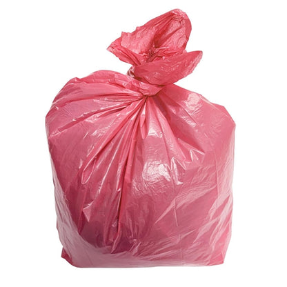 Jantex Medium Duty Bin Bags Red 80Ltr (200 Pack) hw698