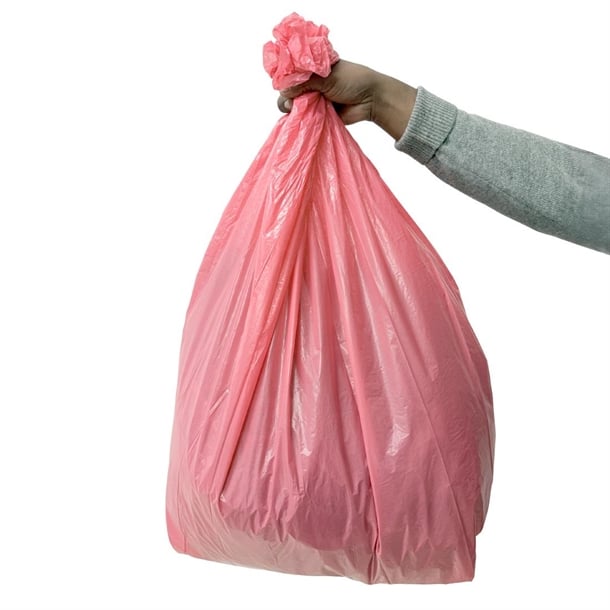 Jantex Medium Duty Bin Bags Red 80Ltr (200 Pack) hw698