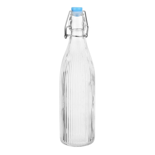 Olympia Ridged Swing Top Water Bottles 500ml (6 Pack) hw794