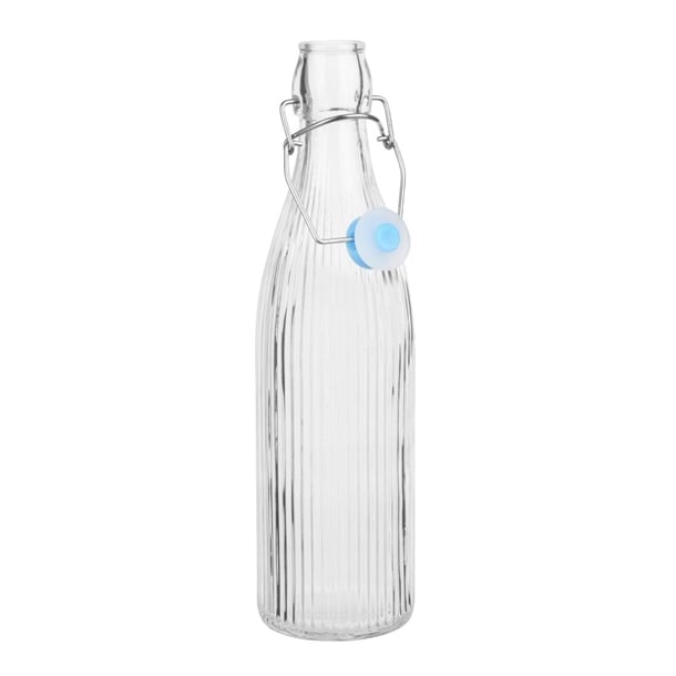 Olympia Ridged Swing Top Water Bottles 500ml (6 Pack) hw794