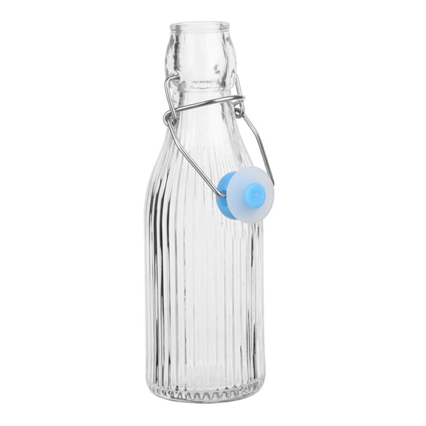 Olympia Ridged Swing Top Water Bottles 200ml (6 Pack) hw795
