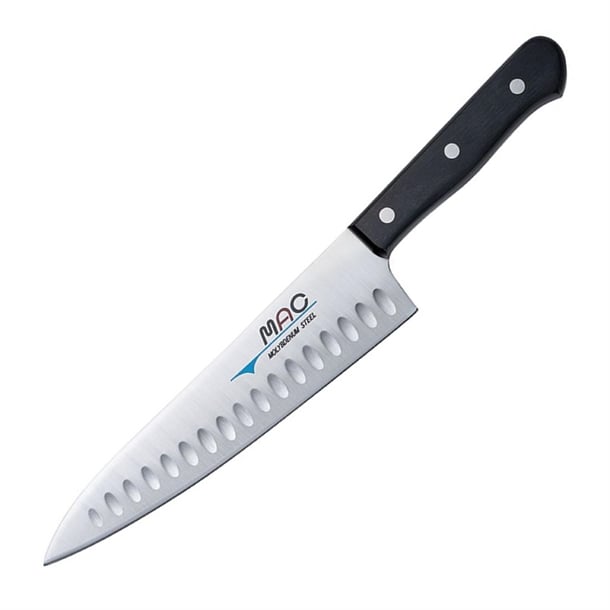 Mac Chef Series Gyuto Chef Knife with Dimple TH-80 Black 20cm hw822