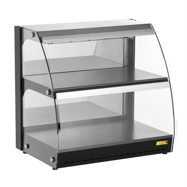 Buffalo Self-Serve Heated Display Unit with Hinged Doors hw921