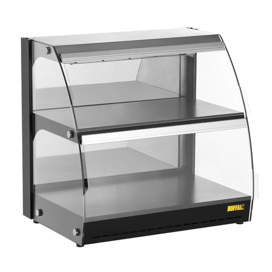 Buffalo Self-Serve Heated Display Unit with Hinged Doors hw921
