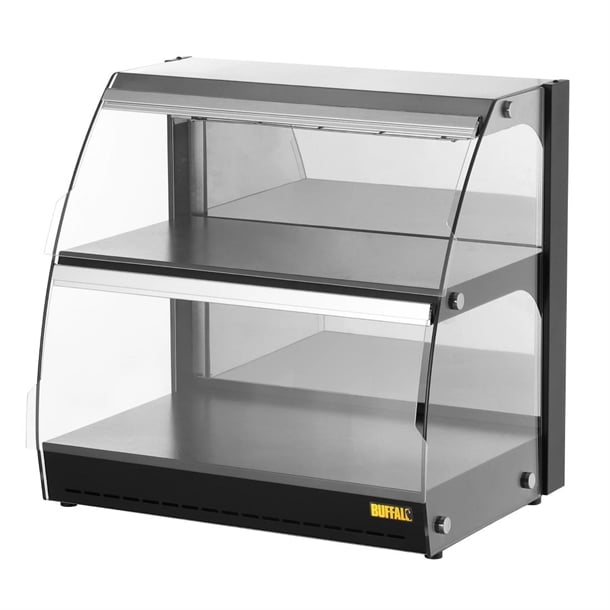 Buffalo Self-Serve Heated Display Unit with Hinged Doors hw921