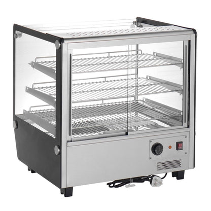 Buffalo Square Countertop Heated Display Merchandiser 120Ltr hw923