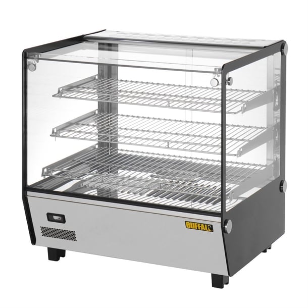 Buffalo Square Countertop Heated Display Merchandiser 120Ltr hw923
