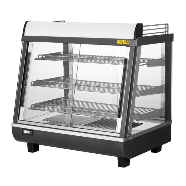 Buffalo Front and Rear Door Heated Merchandiser 96Ltr hw927
