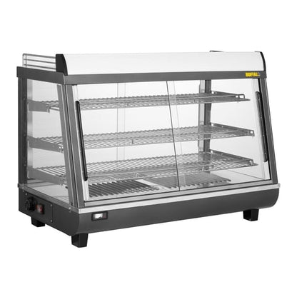 Buffalo Front and Rear Door Heated Merchandiser 136Ltr hw928
