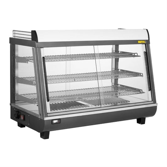 Buffalo Front and Rear Door Heated Merchandiser 136Ltr hw928