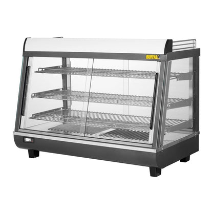 Buffalo Front and Rear Door Heated Merchandiser 136Ltr hw928