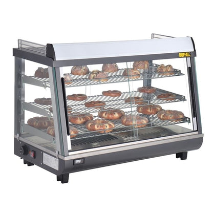 Buffalo Front and Rear Door Heated Merchandiser 136Ltr hw928