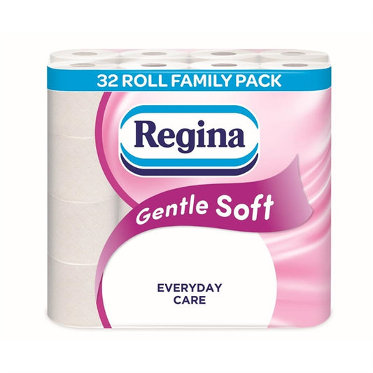 Regina Gentle Soft Toilet Rolls 3Ply (32 Rolls) hw969