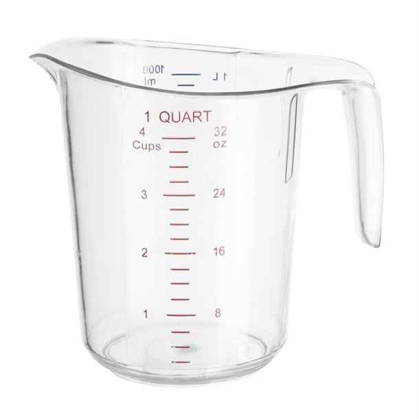 Vogue Polycarbonate Measuring Jug 1Ltr hw977
