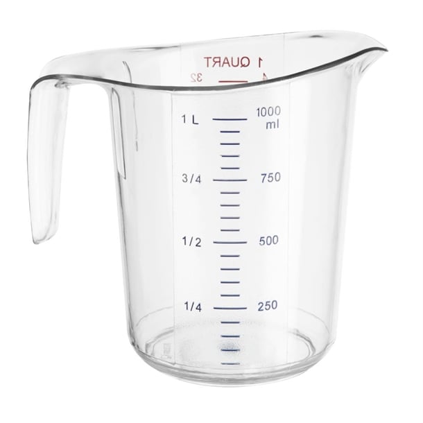 Vogue Polycarbonate Measuring Jug 1Ltr hw977