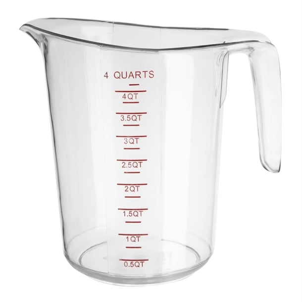 Vogue Polycarbonate Measuring Jug 4Ltr hw979