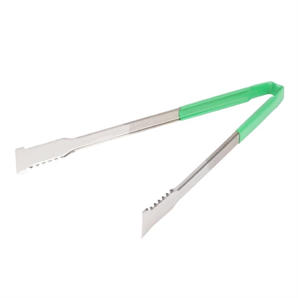 Vollrath Versagrip Tongs Flat Green 16'' hw996
