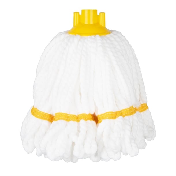 Jantex Connect Microfibre Mop Head Yellow Stripe 150g hx252