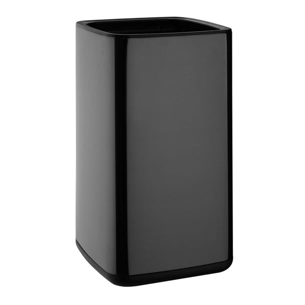 Bolero Square Waste Bin Titanium Black 7Ltr hx259