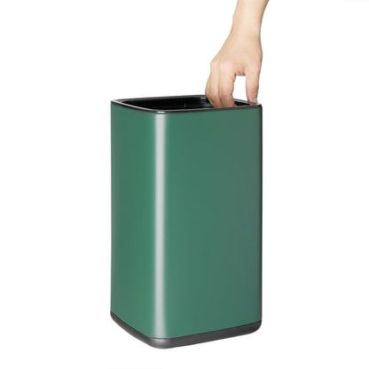 Bolero Square Waste Bin Green 7Ltr hx261