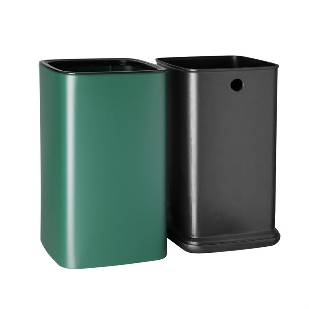 Bolero Square Waste Bin Green 7Ltr hx261