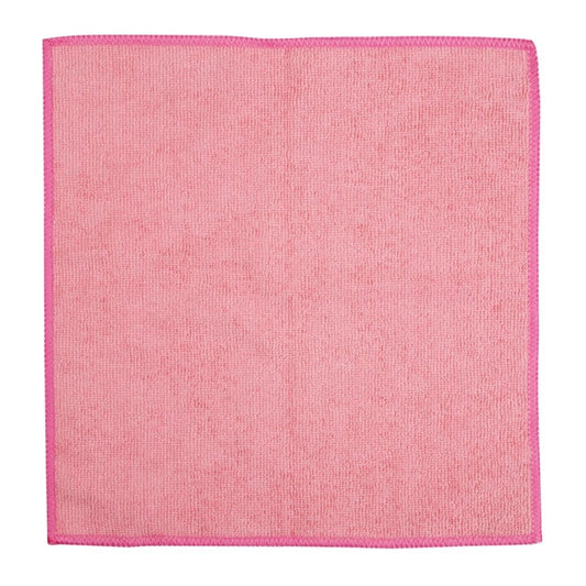 Jantex Microfibre Cloths Pink (5 Pack) hx271