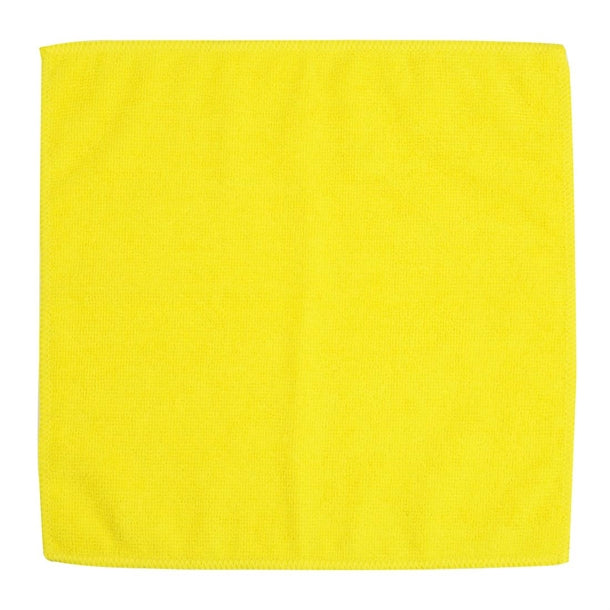 Jantex Microfibre Cloths Yellow (5 Pack) hx272