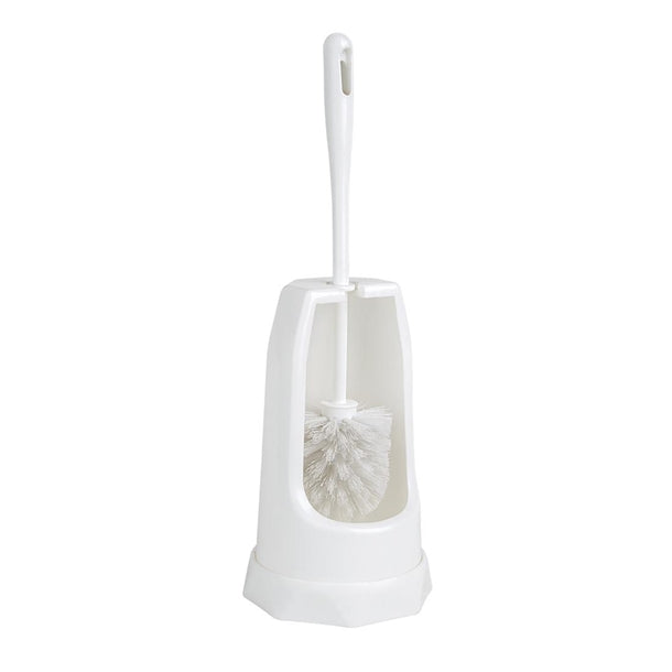 Jantex Round Toilet Brush & Holder - White hx386
