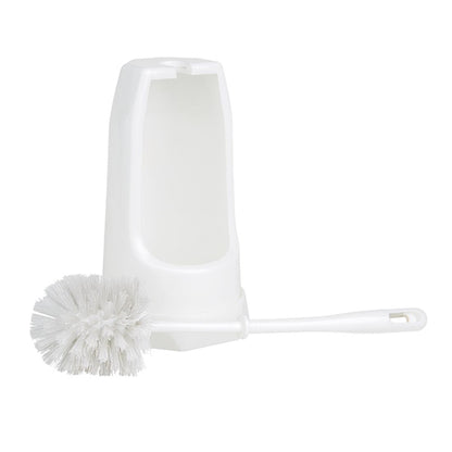 Jantex Round Toilet Brush & Holder - White hx386