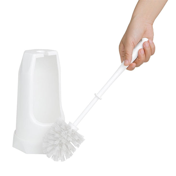 Jantex Round Toilet Brush & Holder - White hx386