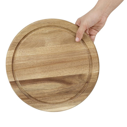 Olympia Round Acacia Wood Board for HW799 240mm Dome 283x20mm hx398
