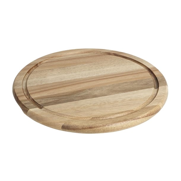 Olympia Round Acacia Wood Board for CS014 Dome 330x20mm hx399