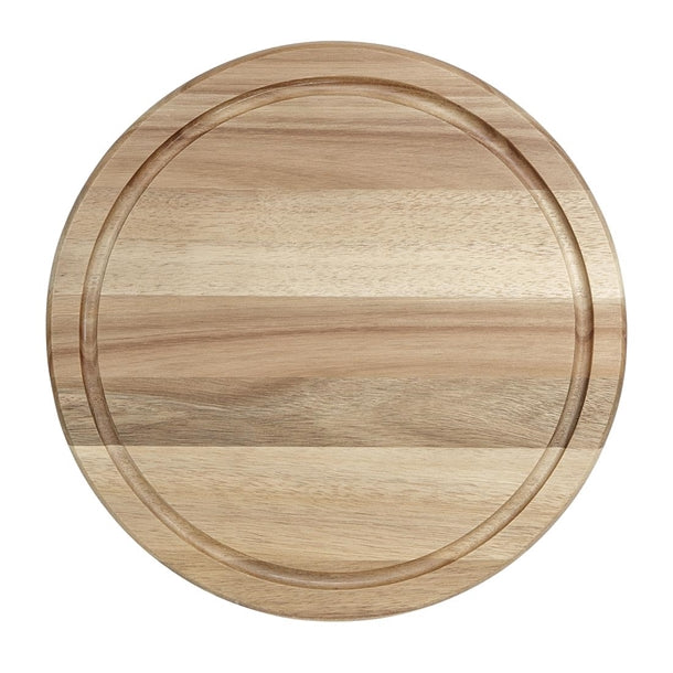 Olympia Round Acacia Wood Board for CS014 Dome 330x20mm hx399