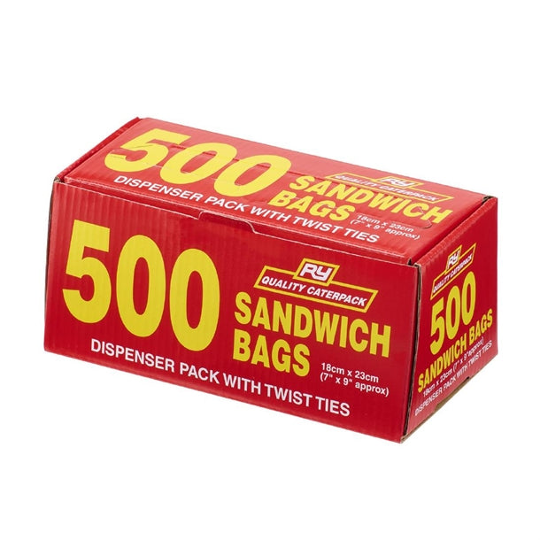 CaterPack Sandwich Bags 180x230mm (500 Pack) hx461