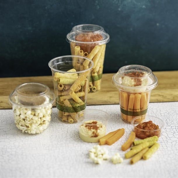 Vegware Combo Lid for Cold Cups and Bella Pots 96-Series (1000 pack) hx477