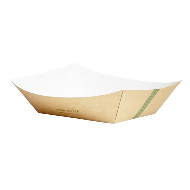 Vegware Kraft Food Tray Small 6x5" (300 Pack) hx478