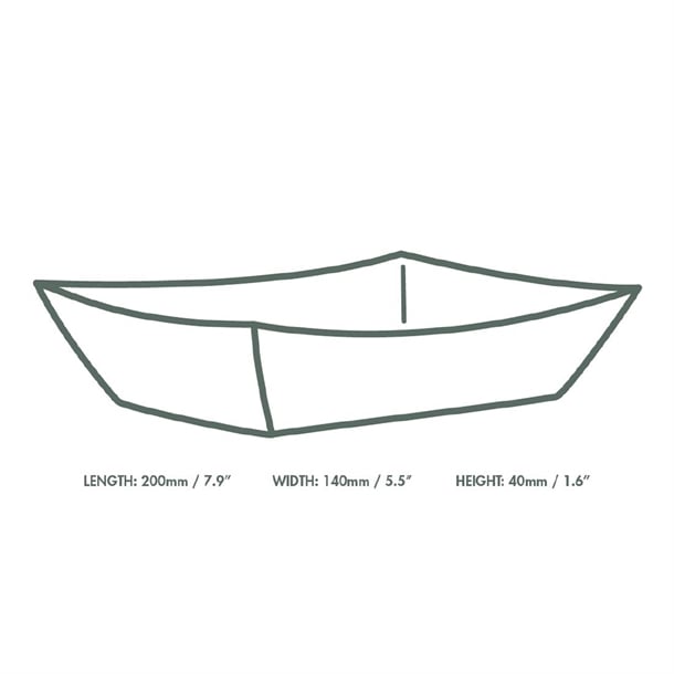 Vegware Kraft Food Tray Medium 8x5.5" (275 Pack) hx479